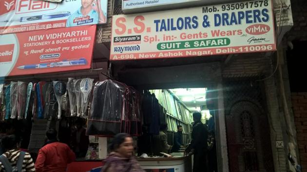 The tailor shop in Delhi’s New Ashok Nagar where alleged serial rapist worked.