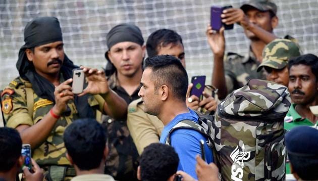 Security persons clicking photos of MS Dhoni ahead of the second T20 match between India and South Africa at Barabati Stadium in Cuttack in October 2015. The match was marred by crowd trouble (PTI) Security persons clicking photos of MS Dhoni ahead of the second T20 match between India and South Africa at Barabati Stadium in Cuttack in October 2015. The match was marred by crowd trouble (PTI)