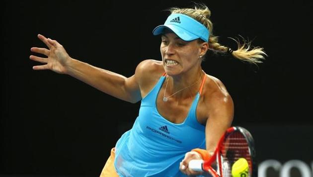 Germany's Angelique Kerber won 6-2, 5-7, 6-2 against Lesia Tsurenko to qualify into the second round of the Australian Open on Monday. (Reuters) Germany's Angelique Kerber won 6-2, 5-7, 6-2 against Lesia Tsurenko to qualify into the second round of the Australian Open on Monday. (Reuters)