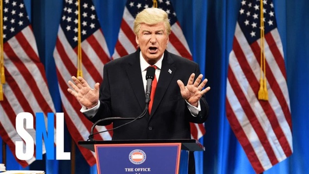 Alec Baldwin doing his impression of Donald Trump on Saturday Night Live. Alec Baldwin doing his impression of Donald Trump on Saturday Night Live.