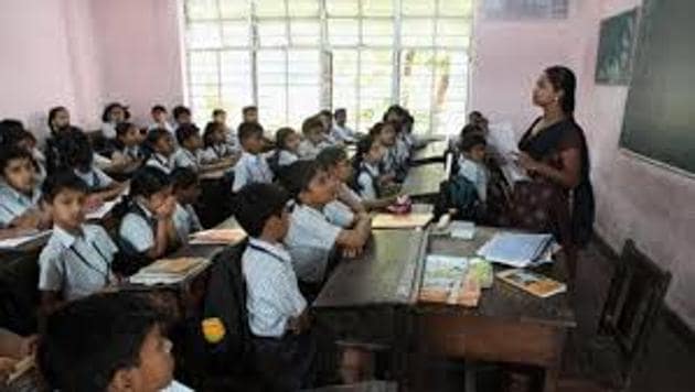 Revising these rules, the government has now allowed the education department to directly suspend or terminate the services of private school employees guilty of corruption. (HT file photo) Revising these rules, the government has now allowed the education department to directly suspend or terminate the services of private school employees guilty of corruption. (HT file photo)