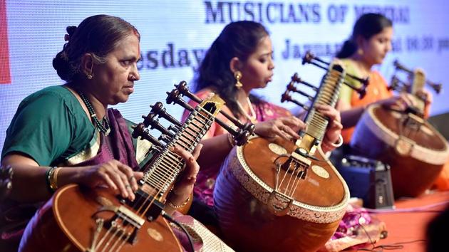 In the Pancharatnas, Tyagaraja has shown  how to systematically develop a raga. (Anshuman Poyrekar/HT PHOTO) 