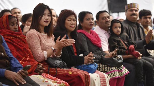 Parents and family members of National Bravery awardees 2016 in New Delhi. (Mohd Zakir/HT Photo)