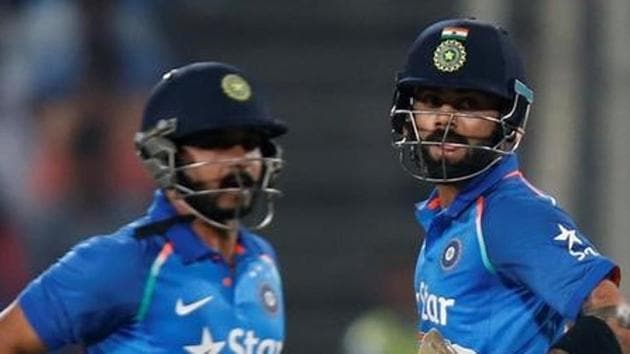 Kedar Jadhav (left) says batting with Virat Kohli (right) helped as England bowlers were more focused on restricting the India skipper (Reuters) Kedar Jadhav (left) says batting with Virat Kohli (right) helped as England bowlers were more focused on restricting the India skipper (Reuters)