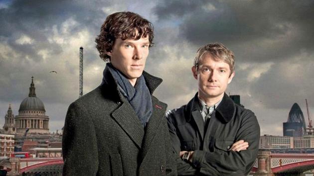 Benedict Cumberbatch and Martin Freeman in a BBC's Sherlock. (Agency Photo) Benedict Cumberbatch and Martin Freeman in a BBC's Sherlock. (Agency Photo)