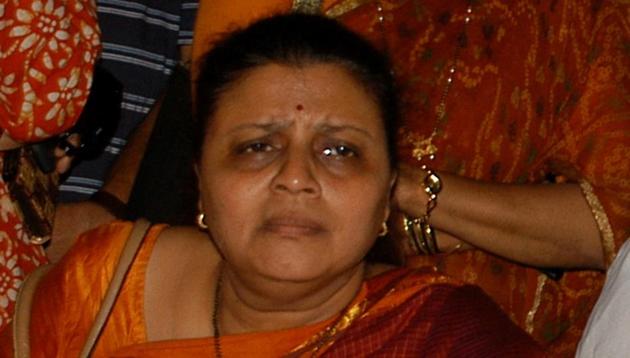 Former mayor Vishaka Raut,the Shiv Sena’s candidate for the post. (HT File Photo)