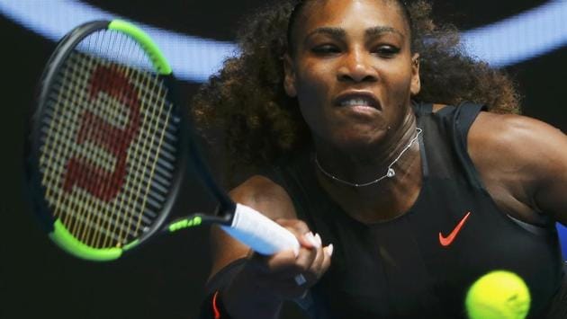 Serena Williams of the US beat Belinda Bencic 6-4. 6-3 in her first-round match while Rafael Nadal beat German’s Florian Mayer in straight sets at the Australian Open on Tuesday. (REUTERS) Serena Williams of the US beat Belinda Bencic 6-4. 6-3 in her first-round match while Rafael Nadal beat German’s Florian Mayer in straight sets at the Australian Open on Tuesday. (REUTERS)