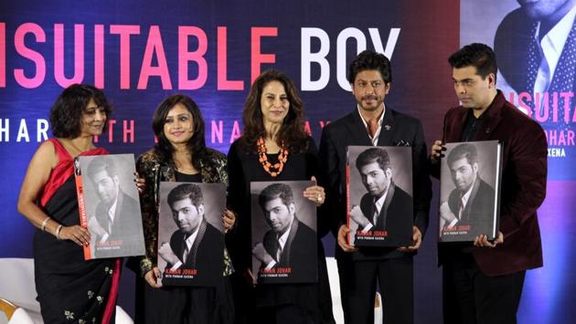 Shah Rukh Khan At The Launch Of Karan Johar S Biography An Unsuitable Boy Hindustan Times Karan johar is a popular indian filmmaker. shah rukh khan at the launch of karan
