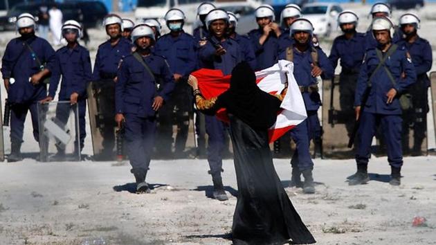 Bahraini authorities ordered an independent newspaper to stop publishing online Monday and said a city hall was set ablaze during clashes between opposition protesters and police. (File Photo) Bahraini authorities ordered an independent newspaper to stop publishing online Monday and said a city hall was set ablaze during clashes between opposition protesters and police. (File Photo)