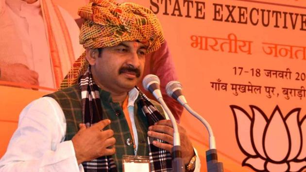 Delhi BJP president Manoj Tiwari rejigged his team, including several members to the executive committee of the party unit in Delhi.(Handout)