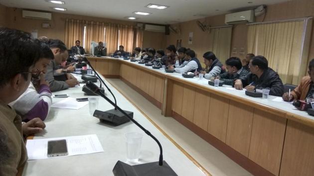 The district magistrate of Gautam Budh Nagar held a press conference and informed about the Election Commission’s guidelines about voter ID. (HT Photo) The district magistrate of Gautam Budh Nagar held a press conference and informed about the Election Commission’s guidelines about voter ID. (HT Photo)