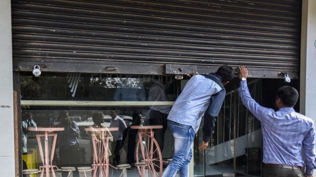Eros is one of the city’s most iconic single-screen theatres. (kunal patil/ht photo) Eros is one of the city’s most iconic single-screen theatres. (kunal patil/ht photo)
