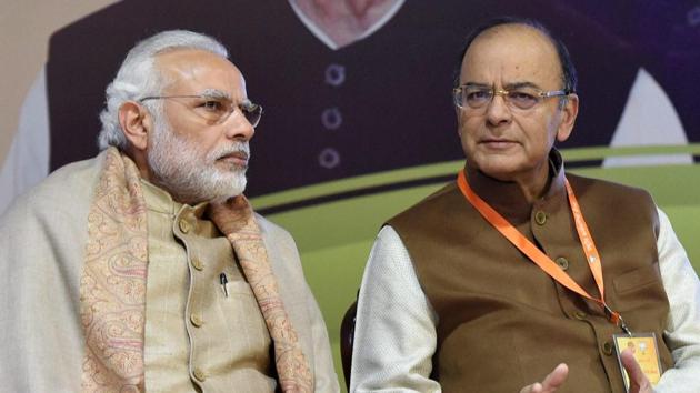 Prime Minister Narendra Modi with finance minister Arun Jaitley. The Union budget would be presented on February 1, the govt reaffirmed on Wednesday, without deterring to the pressure from the Opposition, ahead of the polls in five states. (PTI file photo) Prime Minister Narendra Modi with finance minister Arun Jaitley. The Union budget would be presented on February 1, the govt reaffirmed on Wednesday, without deterring to the pressure from the Opposition, ahead of the polls in five states. (PTI file photo)