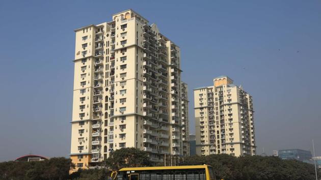 Belvedere Tower in Gurgaon that faced a ‘faeces problem’ in Tower-A. (Sanchit Khanna/HT Photo) Belvedere Tower in Gurgaon that faced a ‘faeces problem’ in Tower-A. (Sanchit Khanna/HT Photo)