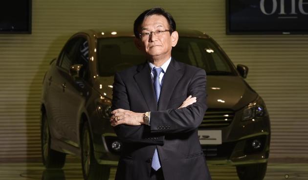 Maruti Suzuki MD Kenichi Ayukawa.(Raj K Raj/HT PHOTO)