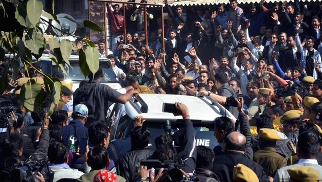 Salman Khan was on Wednesday acquitted in an Arms Act case which charged him with possessing and using an unlicensed weapon to allegedly kill black bucks in Jodhpur in 1998.  (PTI) 