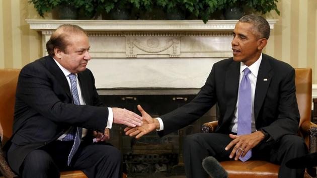 File photo of US President Barack Obama with Pakistan's Prime Minister Nawaz Sharif in the Oval Office of the White House in Washington. (Reuters) File photo of US President Barack Obama with Pakistan's Prime Minister Nawaz Sharif in the Oval Office of the White House in Washington. (Reuters)