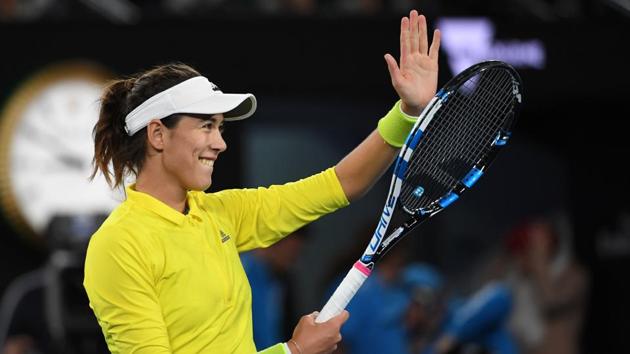 Garbine Muguruza beat Samantha Crawford to reach the third round of the Australian Open. (AFP) Garbine Muguruza beat Samantha Crawford to reach the third round of the Australian Open. (AFP)