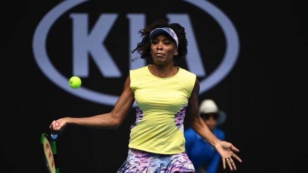 Venus Williams secured a 6-3, 6-2 victory over Swiss qualifier Stefanie Voegele in the second round. (AFP)