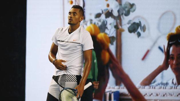 Kyrgios was booed by the home fans after the loss and was accused of not trying hard enough to win. (REUTERS)