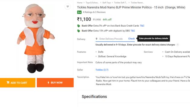 narendra modi soft toy