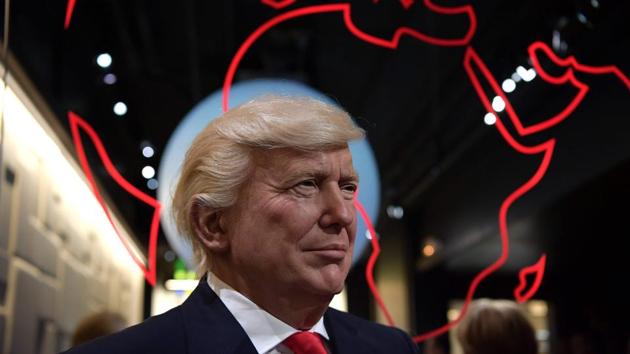 A waxwork model of US President-elect Donald Trump is pictured during its unveiling at the Grevin museum in Paris. (AFP) A waxwork model of US President-elect Donald Trump is pictured during its unveiling at the Grevin museum in Paris. (AFP)