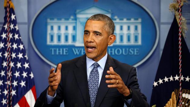US President Barack Obama holds his final news conference at the White House in Washington, US on Wednesday. (Reuters) US President Barack Obama holds his final news conference at the White House in Washington, US on Wednesday. (Reuters)