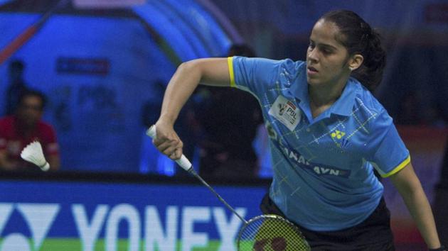 Saina Nehwal and Ajay Jayaram both registered victories to advance in the Malaysia Masters Grand Prix Gold in Sibu, Malaysia. (PTI) Saina Nehwal and Ajay Jayaram both registered victories to advance in the Malaysia Masters Grand Prix Gold in Sibu, Malaysia. (PTI)