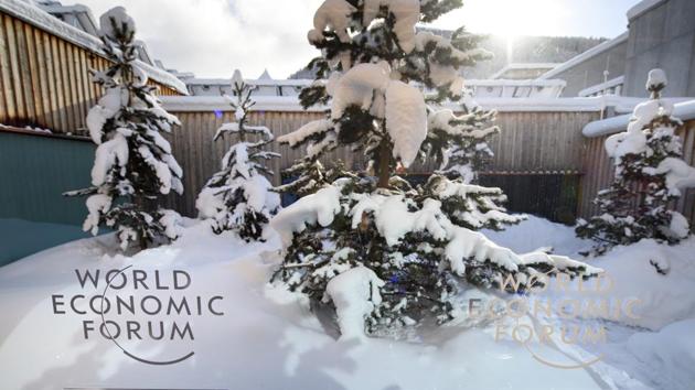 A WEF logo is pictured on a window of the Congress Center in front of snow covered trees ahead of the 47th annual meeting of the World Economic Forum, WEF, in Davos, Switzerland, Monday, Jan 16. (AP Photo) A WEF logo is pictured on a window of the Congress Center in front of snow covered trees ahead of the 47th annual meeting of the World Economic Forum, WEF, in Davos, Switzerland, Monday, Jan 16. (AP Photo)