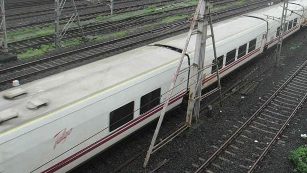 Spanish Talgo train arrives at Borivali during its first test run from Delhi to Mumbai. (HT File Photo) Spanish Talgo train arrives at Borivali during its first test run from Delhi to Mumbai. (HT File Photo)