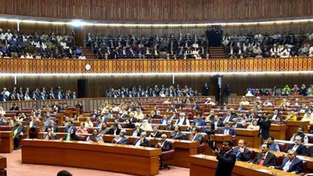 A file photo of Pakistan Parliament in Islamabad.(Reuters)