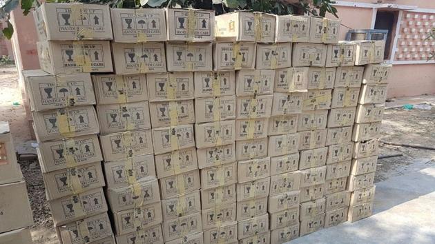 The liquor included foreign and countrymade liquor, smuggled from Haryana. The liquor included foreign and countrymade liquor, smuggled from Haryana.