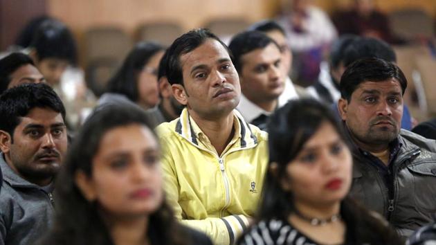 The four-hour awareness programme for childless couples on adoption policies was held at the Mini-Secretariat in Gurgaon on Friday. (Sanchit Khanna/HT Photo) The four-hour awareness programme for childless couples on adoption policies was held at the Mini-Secretariat in Gurgaon on Friday. (Sanchit Khanna/HT Photo)
