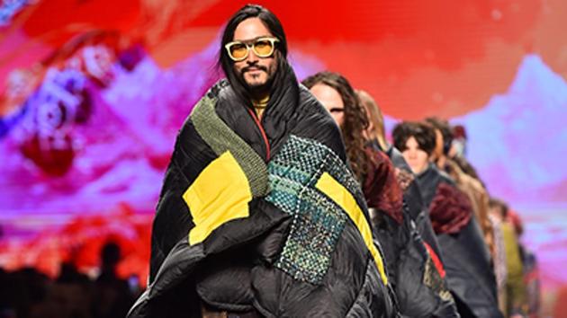 Models present creations for fashion house Etro during the Men's Fall-Winter 2017-2018 fashion week on Monday. (AFP) Models present creations for fashion house Etro during the Men's Fall-Winter 2017-2018 fashion week on Monday. (AFP)