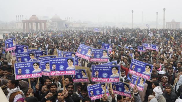 The BSP is relying on its foot soldiers to counter the Congress­- SP bid to make inroads into Muslim­- Dalit vote bank.(HT File Photo)