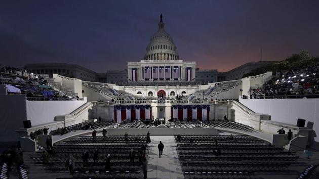 The sun begins to rise behind the Capitol dome several hours before Donald J. Trump is due to take the oath of office as the 45th President of the United States in Washington, DC, on January 20, 2017. (REUTERS) The sun begins to rise behind the Capitol dome several hours before Donald J. Trump is due to take the oath of office as the 45th President of the United States in Washington, DC, on January 20, 2017. (REUTERS)