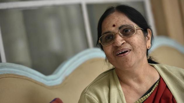 Volga speaks to HT for an exclusive interview in between the sessions. (Saumya Khandelwal/HT PHOTO)