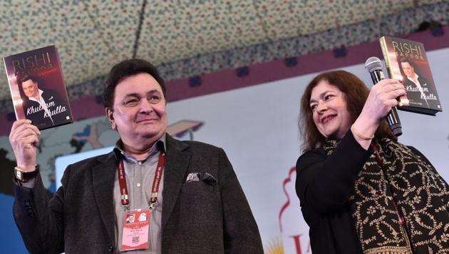 Actor Rishi Kapoor with Rachel Dwyer at the Jaipur Literature Festival 2017 on Friday. (Saumya Khandelwal/HT Photo) Actor Rishi Kapoor with Rachel Dwyer at the Jaipur Literature Festival 2017 on Friday. (Saumya Khandelwal/HT Photo)