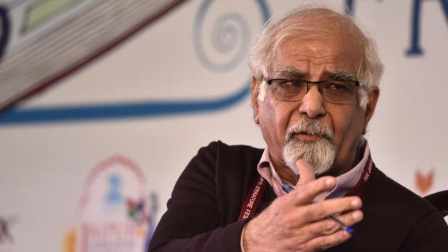 Urjit Bhalla during the session Narsimhanomics and the Legacy of Reforms. (Saumya Khandelwal/HT PHOTO)