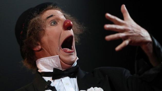 Tom and Pepe performs during the opening of the 41st Monte-Carlo International Circus Festival in Monaco. (AFP)