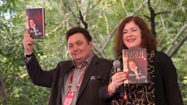 We bring you the best of the second day of the ongoing Jaipur Literature Festival. Here, Rishi Kapoor talks about his memoir Khullam Khulla during a session. (Prabhakar Sharma/ HT photo)