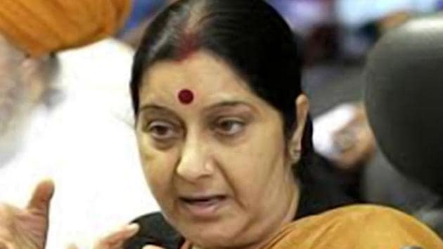 External affairs minister Sushma Swaraj.(HT File Photo)