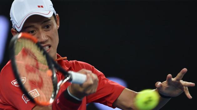 Kei Nishikori defeated Lukas Lacko 6-4, 6-4, 6-4 to reach the fourth round of the Australian Open. (AFP) Kei Nishikori defeated Lukas Lacko 6-4, 6-4, 6-4 to reach the fourth round of the Australian Open. (AFP)