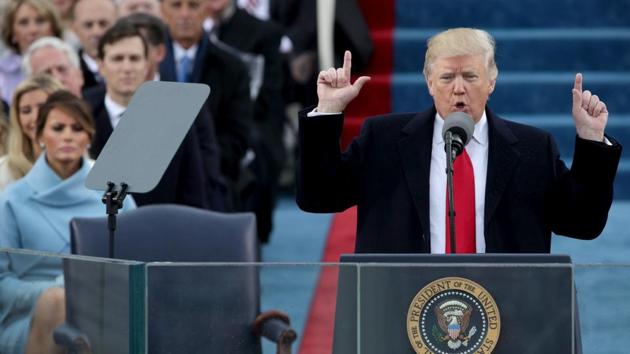 President Donald Trump delivers his inaugural address on the West Front of the US Capitol on January 20, 2017 in Washington, DC. (AFP Photo) President Donald Trump delivers his inaugural address on the West Front of the US Capitol on January 20, 2017 in Washington, DC. (AFP Photo)
