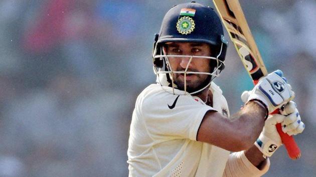 Cheteshwar Pujara made a fighting 86 but his Rest of India side couldn’t stand up to the challenge against Gujarat in the Irani Cup tie at the Brabourne Stadium in Mumbai (PTI) Cheteshwar Pujara made a fighting 86 but his Rest of India side couldn’t stand up to the challenge against Gujarat in the Irani Cup tie at the Brabourne Stadium in Mumbai (PTI)