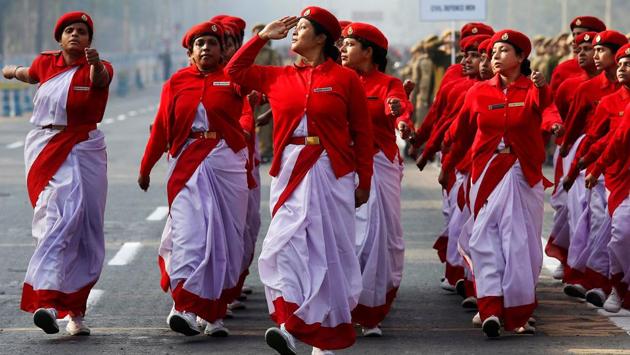 Indian civil defence personnel march during a full-dress rehearsal for India's Republic Day parade in Kolkata. (Rupak De Chowdhuri /REUTERS) Indian civil defence personnel march during a full-dress rehearsal for India's Republic Day parade in Kolkata. (Rupak De Chowdhuri /REUTERS)