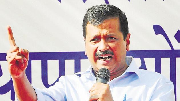 New Delhi: Delhi Chief Minister Arvind Kejriwal speaks at a mass rally against demonetisation of currency notes, at Azadpur Mandi in New Delhi on Thursday. PTI Photo by Shahbaz Khan (PTI11_17_2016_000191A)(PTI)