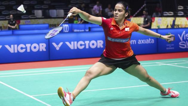 Saina Nehwal beat Yip Pui Yin 21-13 21-10 in a lop-sided semi-final clash to reach the Malaysia Masters final.(AP)