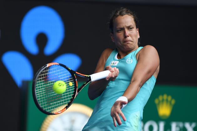 Czech Republic's Barbora Strycova defeated France's Caroline Garcia 6-2, 7-5 (AFP)