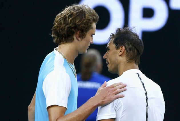 Nadal finally prevailed over Zverev 4-6, 6-3, 6-7 (5/7), 6-3, 6-2. (REUTERS)